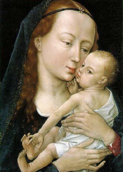 WEYDEN, Rogier van der Virgin and Child after 1454 oil painting picture